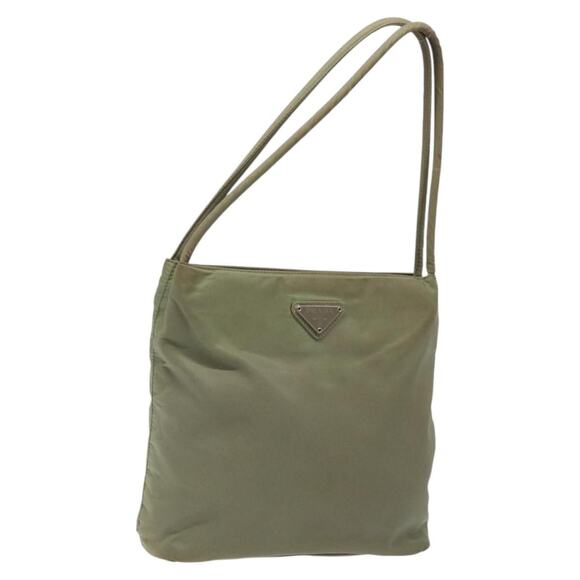 PRADA Hand Bag Nylon Khaki - Picture 1 of 12